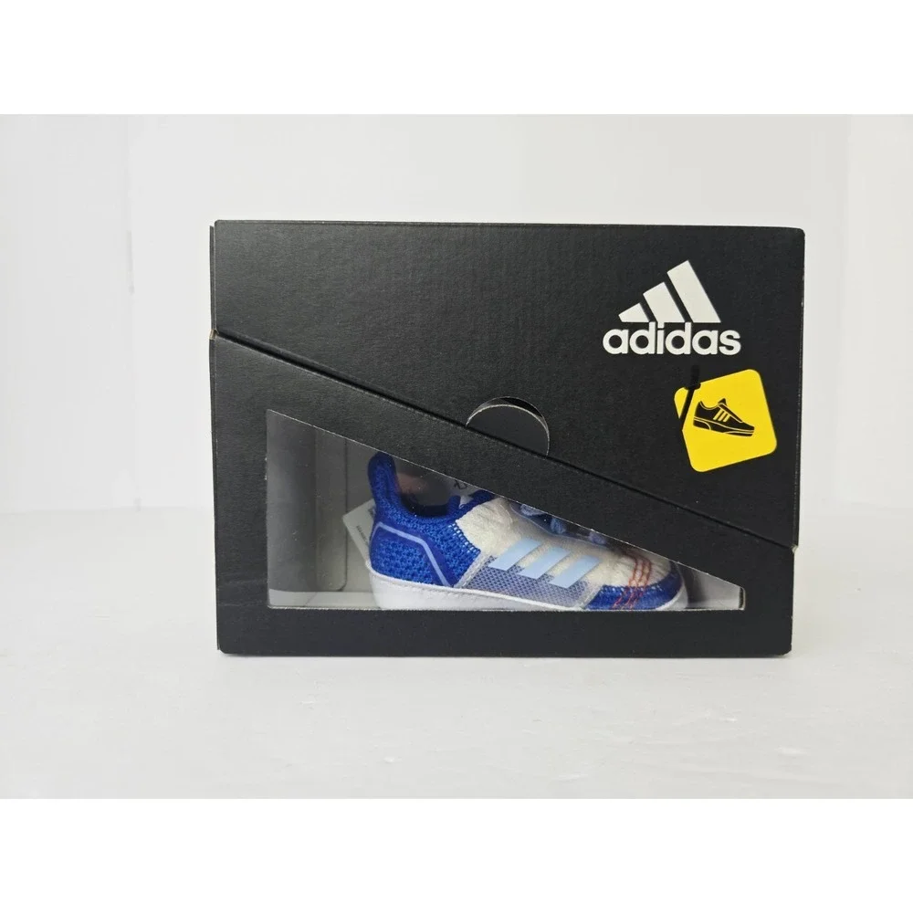 Adidas Kid's UltraCrib Walking Shoe White Blue 1K US Toddler EE8798‎ NEW